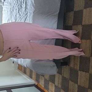 Missguided + Blush Pink Flare Pants